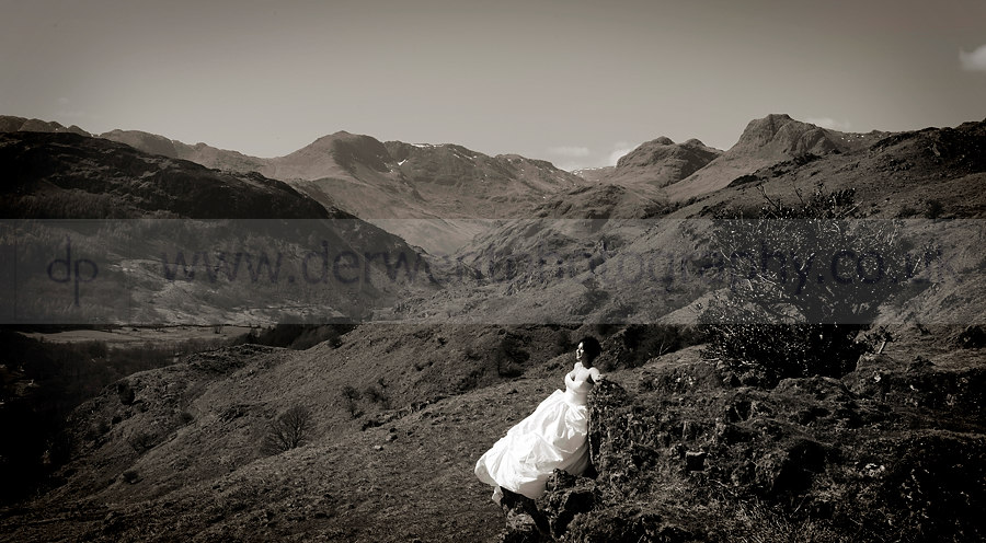 shoot or trash the dress in the lake district cumbria